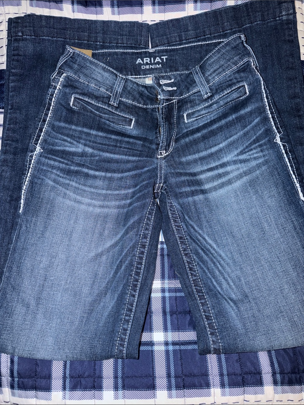 Ariat Dark Blue Washed Trouser Jeans